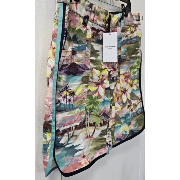 Teddy Vonranson Palm Trees Swim Shorts Trunks Men's Size 36 Msrp $345 - Picture 2 of 11